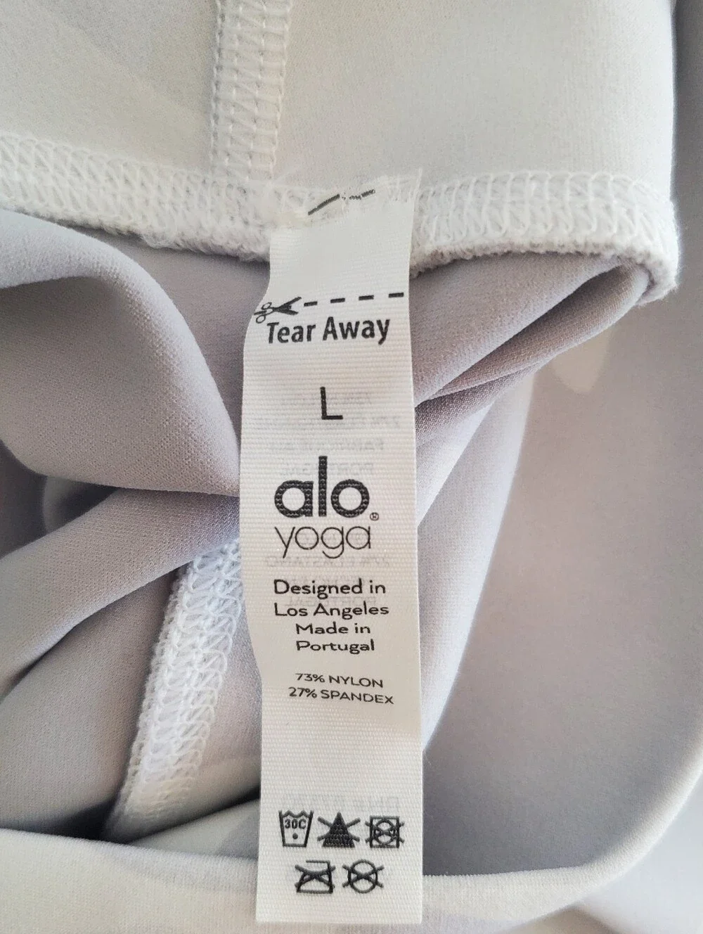 Alo Yoga High-Waist White Camo Vapor Legging Size Large